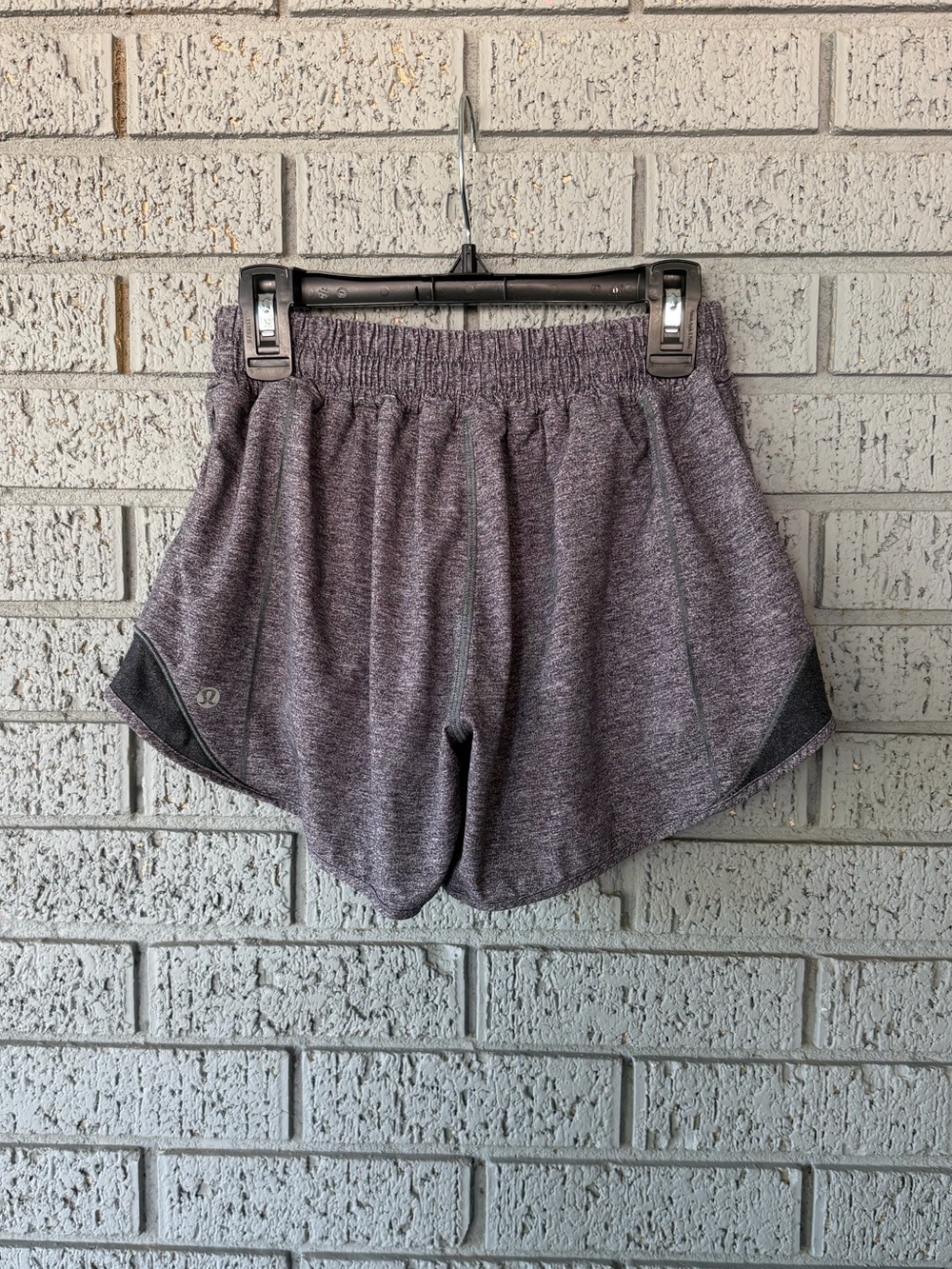 Lululemon Hotty Hot Short II *Long 4" Heather Lux Multi Black Size 4 - Picture 4 of 7